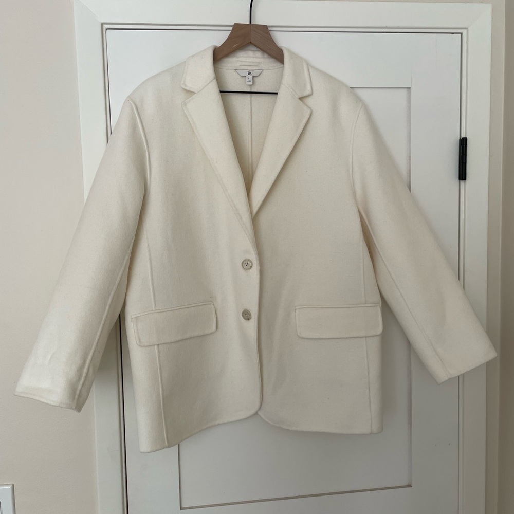 Banana Republic Cream Colored Coat